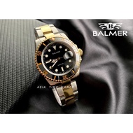 【现货】 Balmer 7918G TT-4 Sapphire Men Watch with Black Dial Two Tone Silver and Gold Stainless Steel