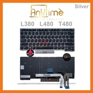 Lenovo L380 L480 T480 Keyboard Silver Lenovo keyboard laptop replacement E480 T480S E485 L390 L490 T