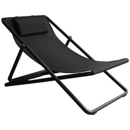 เก้าอี้พับ Deck Chair (Foldable Chair) - Black