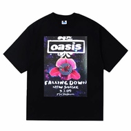 Tshirt Vintage Oasis Kaos lengan pendek Hitam