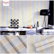 Silver Gold Line Wall Wallpaper 8m to 9m x 45cm