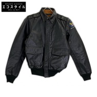 Houston 8173 Black A-2 Leather Jacket, Size 38 [Used]