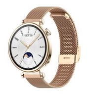 1pc Rose Gold Mesh Magnetic Closure Smart Watch Band, Breathable, Water And Sweat Resistant, Easy To