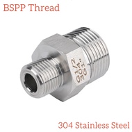 1/8" to 2" BSPP Thread 304 Stainless Steel Hex Nipple Pipe Fitting