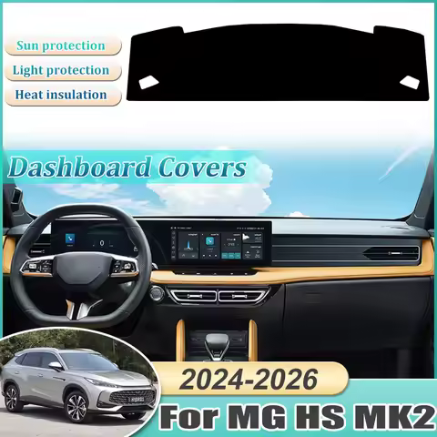 Dashboard Cover For MG HS AS23 MK2 2024 2025 2026 Sunscreen Anti-slip Mat Carpet Pad Protection Shad