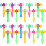 24pcs Children's Bb Hammer Plastic Toy Hammer Children Sensory Toy Mallet Pounding Toy Toy Puzzle To