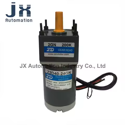 24V 40W Brushed DC Motor Z2D40-24GN+2GN200K Z2D40-24GN-2GN30K Z2D40-24GN-2GN7.5K For Fire Fighting E