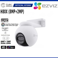 EZVIZ H80x 8MP+2MP 10MP Dual Lens Outdoor Smart Wi-Fi PT Camera 4K Ultra HD Waterproof CCTV WiFi Sec