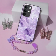 GANTUNGAN HP Glass Softcase + Hanging Strap Latest Realme C85hp Protective Phone Case [LL74]