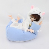 6 Points Azone Licca Azone Licca ob22/ob24 blythe Small Cloth Original Baby Clothes Cat Jumpsuit