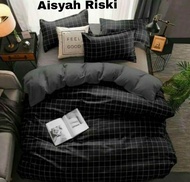 Sprei Motif Kotak -Kotak//Sprei Ukuran 200x200/180x200/160x200/120x200//Sprei Bahan Katun Halus CvC/