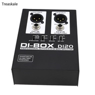 TREA 2Channel Active DI BOX Balanced Output for Musician Professional DIRECT Box