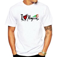 I Love Algeria Travel Print T Shirt Men Sizes Colors Tee Shirt Personality Custom