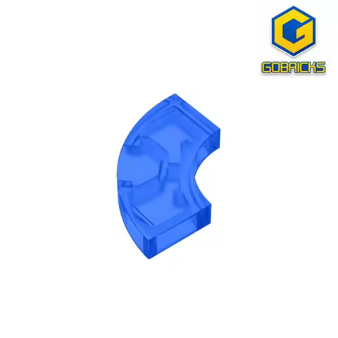 Gobricks GDS-1277 Tile 2 x 2 Curved, Macaroni compatible with 27925 children's DIY Educational Build