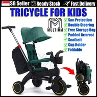 Kids Tricycle Green| Tricycle | Kid Bicycle | Baby Stroller | Strike fir kid | Foldable Bicycle | Kids Tricycle Stroller