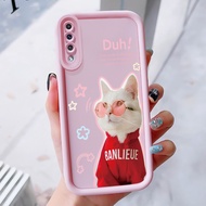 Case For Samsung Galaxy A50 A50s A30s Fashion Phone Three-Color Smile Silicone Shockproof