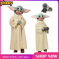 เด็ก Star-Wars Mandalorian เด็ก Yoda เครื่องแต่งกายคอสเพลย์ฮาโลวีนสำหรับชายหญิงอะนิเมะเทศกาลปาร์ตี้ฮ