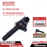 READY STOCK HONDA CITY GM6 / JAZZ GK / BRV TSA (2014-2019) IGNITION PLUG COIL 30520-55A-0050 30520-5