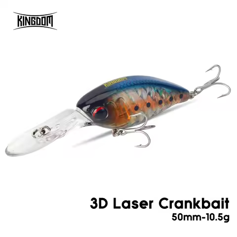 Kingdom Crankbaits Fishing Lures Floating Minnow Crank Artificial Baits 10.5g 50mmm Hard Wobblers Ba