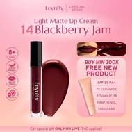 FEYRELY Light Matte Lip Cream - 14 Blackberry Jam (Deep Berry Burgundy)