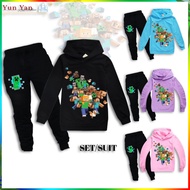 Minecraft children's sportswear suit Girls' hoodie top + casual trousers two-piece minecraft childre