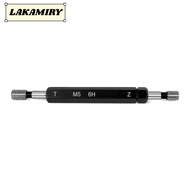 LAKAMIRY Double Ends Thread Gauge, Steel Material Black Thread Plug Gauge, Durable 6H Tolerance M5x0