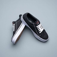 Johnson AEGIS Shoes - BLACK WHITE - WHITE (LOW CUT) 100% ORIGINAL