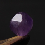 4a Natural Amethyst Crystal Straw Bead DIY Natural Lavender Amethyst Faceted Jewelry Round Bead Single Bead DIY Crystal