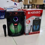 KIMISO QS-7807 TWS Wireless Bluetooth Portable HIFI Speaker / Microphone / 1200W P.M.P.O / Super Bas