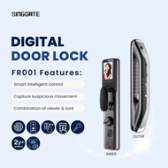 Singgate FR001 Smart Digital Door Lock with Viewer Fingerprint Pin RFID App BTO/CONDO Digital Lock