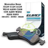 Bendix Euro Plus DB1241EURO Disc Brake Pad Rear for Mercedes S124 C124 A124 W210 A208 C208 C09 A209 