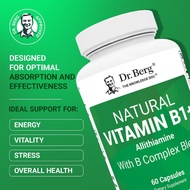 Dr. Berg Optimal Absorption Vitamin B1+ Allithiamine B Complex Support, Natural Advanced Formula To 