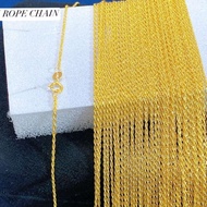 18K Rope Chain size 16 and 18 inches unisex