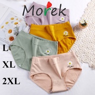 Women's Cotton Panties With Florida Print Medium Waist Plus Size L-2Xg