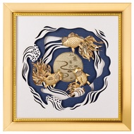 Lugang Kiln Gold Foil Painting Ruyu Can Water Promotion Ceremony Recommendation Colleagues' First Ch