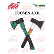 PRC TUOSEN WOOD RUBBER HANDLE AXE CHOP CHOPPING CHOPPER WOOD KAPAK KAYU