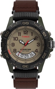 Timex Mens T45181 Expedition Resin Combo Brown/Green Nylon Strap Watch