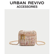 URBAN REVIVO ใหม่แฟชั่นกระเป๋ามินิ Lolita กระเป๋า Messenger ขนาดกะทัดรัดหญิง AW40TB4N2001 Multicolor