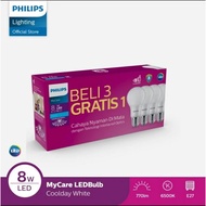 PUTIH Philips 8w White Led Lamp Package Of 4 Philips 8w Buy 3 Get 1 Free
