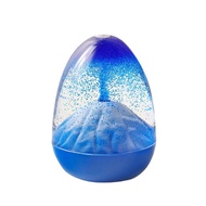 Volcanic hourglass with base eruption eruption wind fluid floating sand eggshell ornament round toy