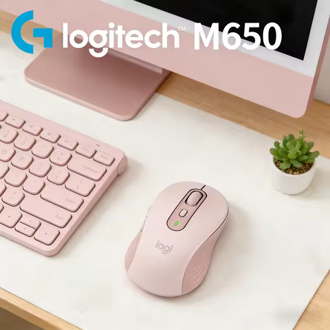 Logitech M650 Wireless Mouse Bluetooth Logi Bolt Dual Mode Silent Click 24 Months Battery for Office