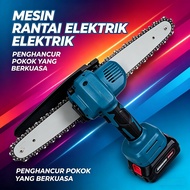 Cordless Chainsaw Wood Cutter Secateurs Branch Pruning Saw Gergaji Elektrik Mesin Electric Saw