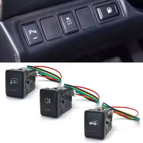 Car Rearview Mirror Steering Wheel Seat Heating Switch Push Button For Nissan XTRAIL T32 rogue QASHQ