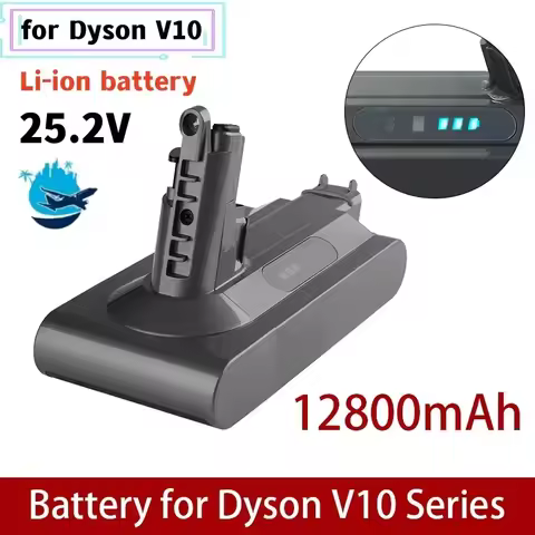 2025 For Dyson V10 12800mAh 25.2V Battery for Dyson SV12 Battery Absolute Animal Li-ion Vacuum Clean