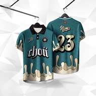 2025 Baju Choii Tshirt Lelaki 【Free Custom】 Flame Smile Graphics Thailand Viral Jersey Retro Collar 