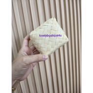BEKAS ANYAMAN MENGKUANG MOTIF TIKAR  HANDMADE 5-6CM