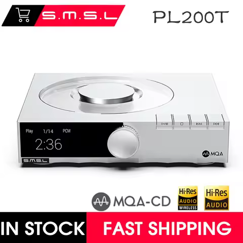 SMSL PL200T MQA CD Player Hi-End Class CD Digital Turntable Reference Level Digital interface Functi