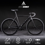 จักรยานฟิกเกียร์ เฟรมลูมิเนียม วงล้อ 700c วงล้ออลูมิเนียม ขอบสูง 50 mm. แฮนด์ Drop Bars ไซส์ 52 cm.