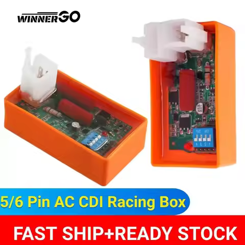 5/6 Pin AC CDI Racing Box DIP Switch Motorcycle Lgnition Speed For WAVE100 Racing YX140 CG125 CG150 