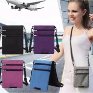 DS260 }} Travel Neck Wallet Multifunctional Sling Bag Neck Wallet Passport Holder Stash for Men and 